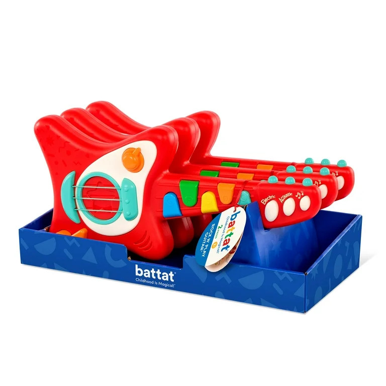 Battat Rock n' Play Guitar with Electric and Acoustic Modes, Toddler and Preschool Toys | Walmart (US)