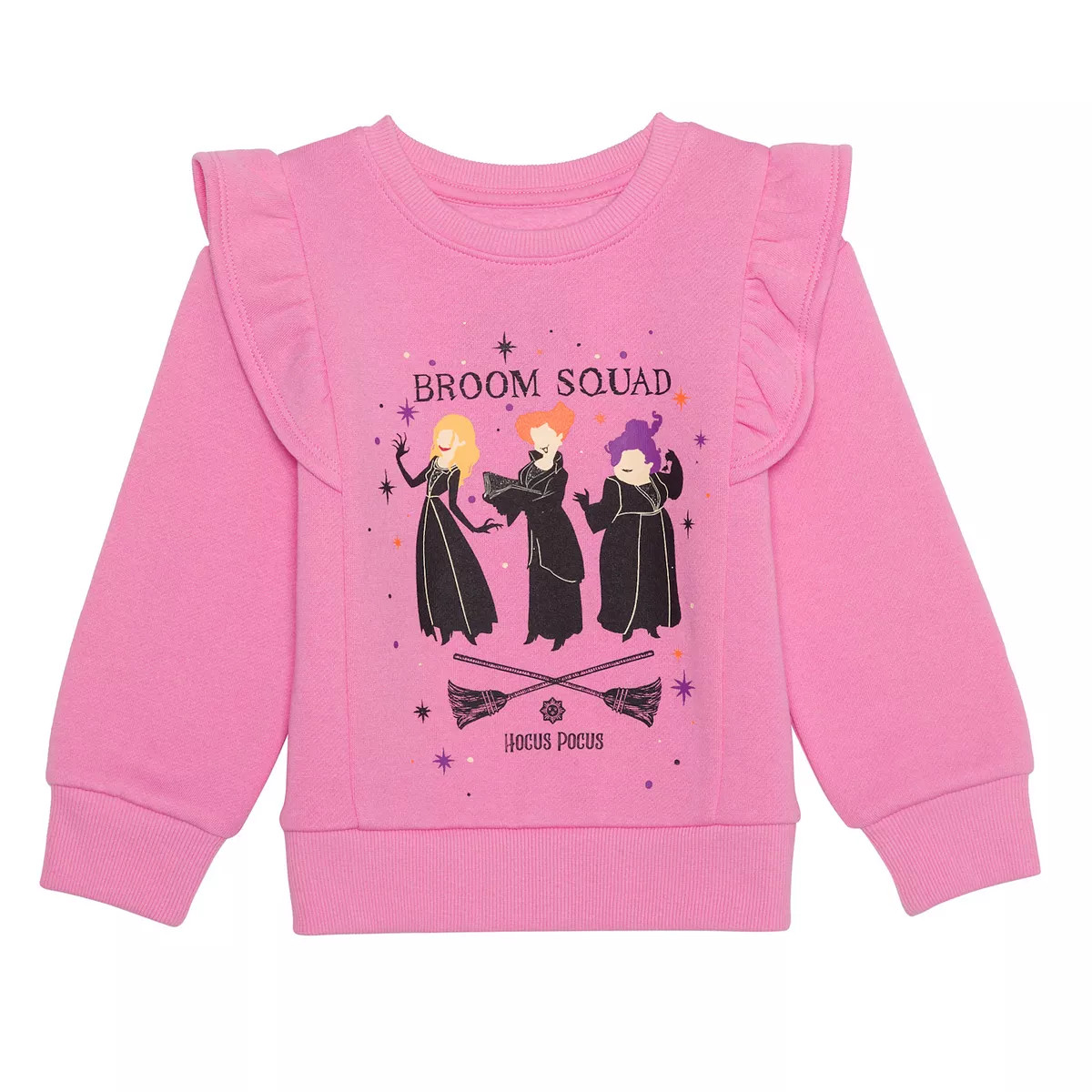 Disney's Hocus Pocus Girls 4-12 "Broom Squad" Ruffle Shoulder Graphic Sweatshirt by Jumping Beans... | Kohl's