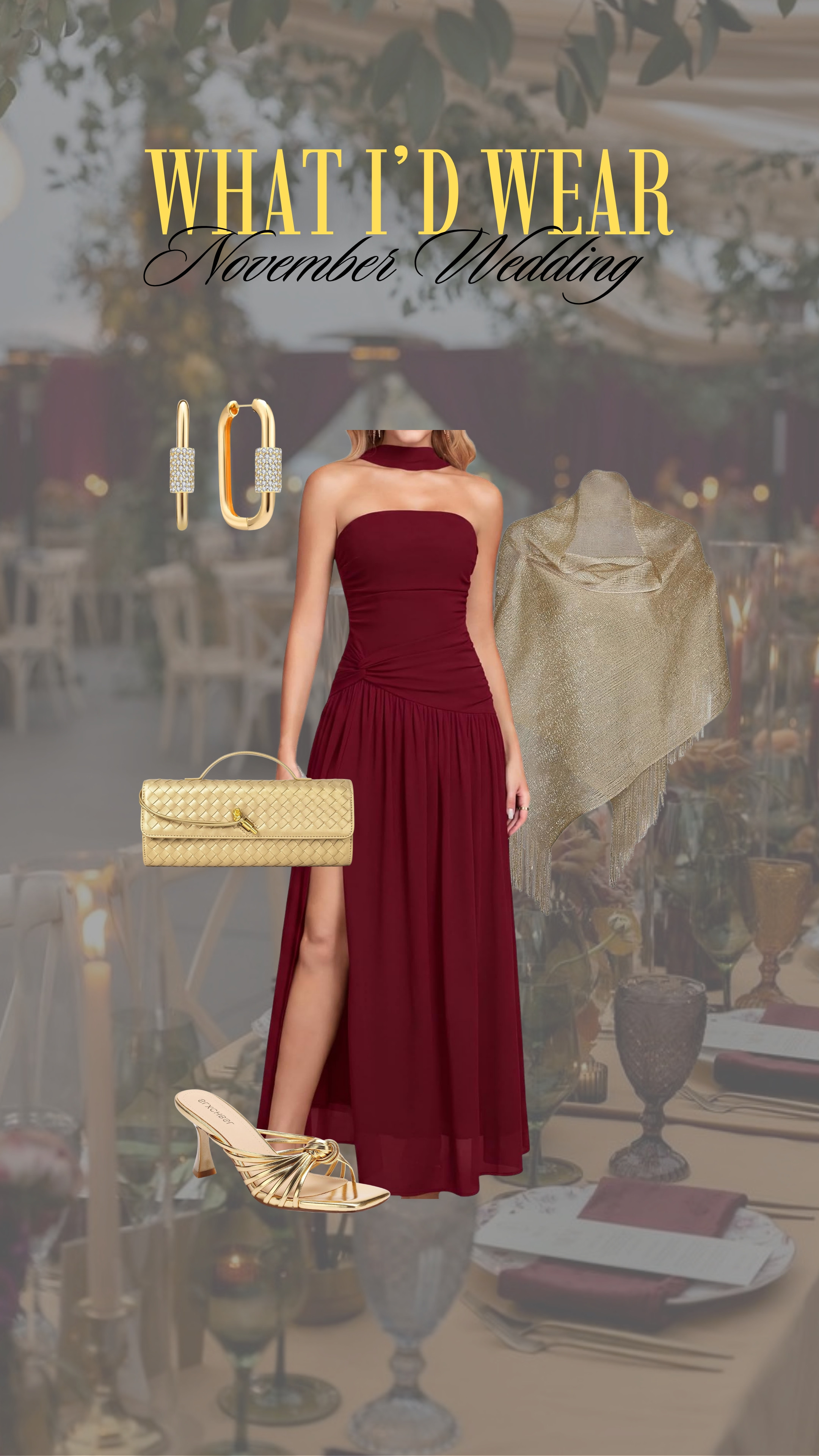 love this look for a november wedding! adding a shawl is perfect for when it cools down!
anti-pooch outfits, midsize outfits, fall wedding guest 

 #LTKgrwm #LTKootd #LTKMidsize