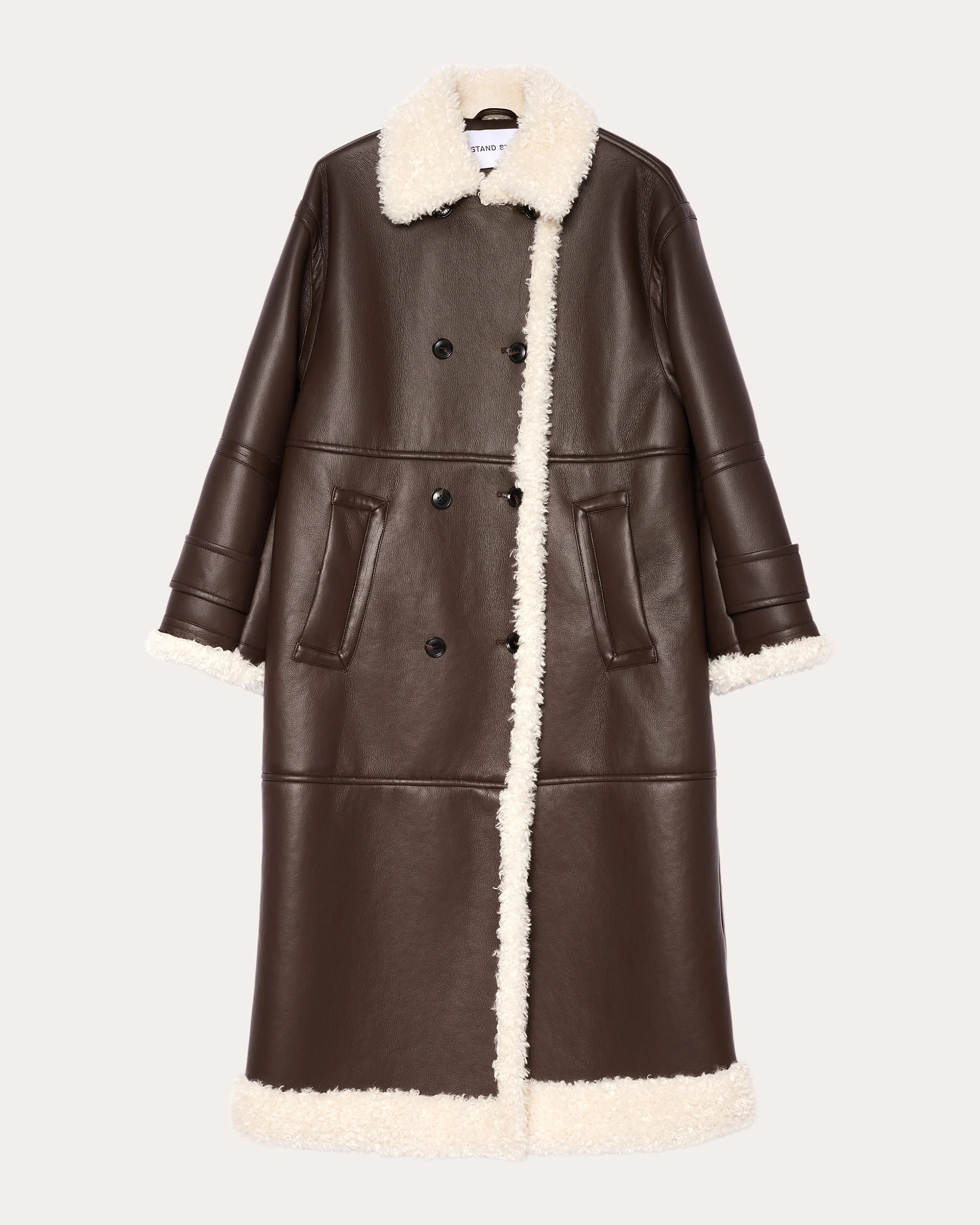 Hayley Faux-Leather Coat | Olivela