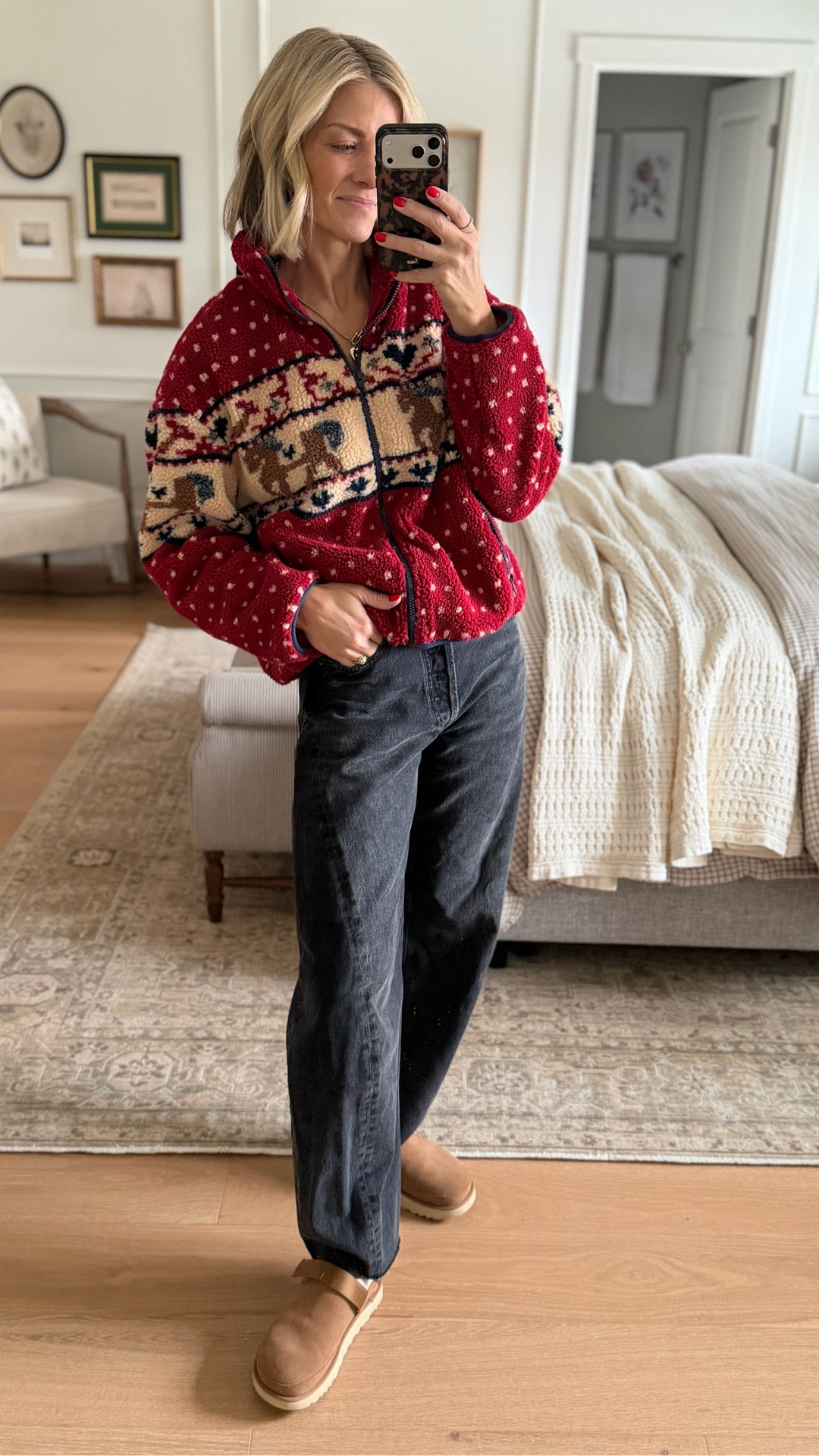 You need this fleece!! It’s so fun. Wearing my true size small.

#LTKGiftGuide #LTKFindsUnder100 #LTKHoliday