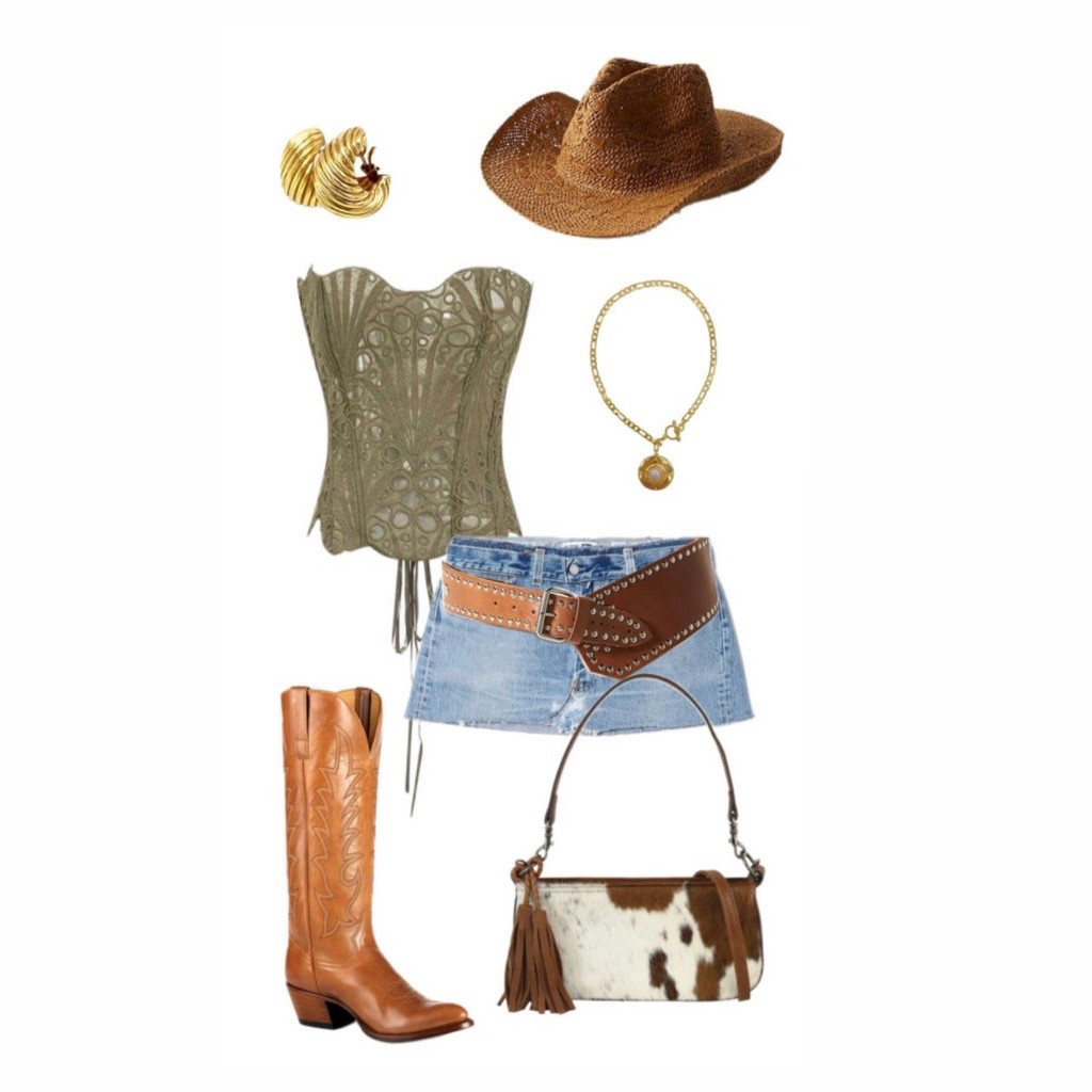 western look with a denim mini skirtt

#LTKWatchNow #LTKStyleTip #LTKU