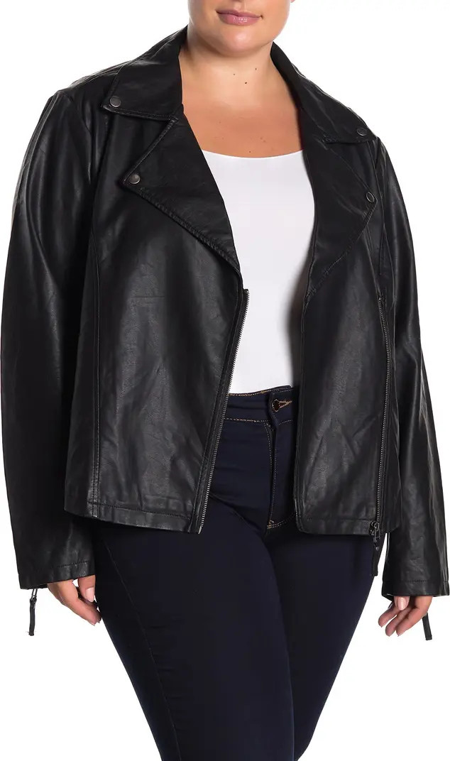 MAX STUDIO Faux Leather Moto Jacket | Nordstromrack | Nordstrom Rack