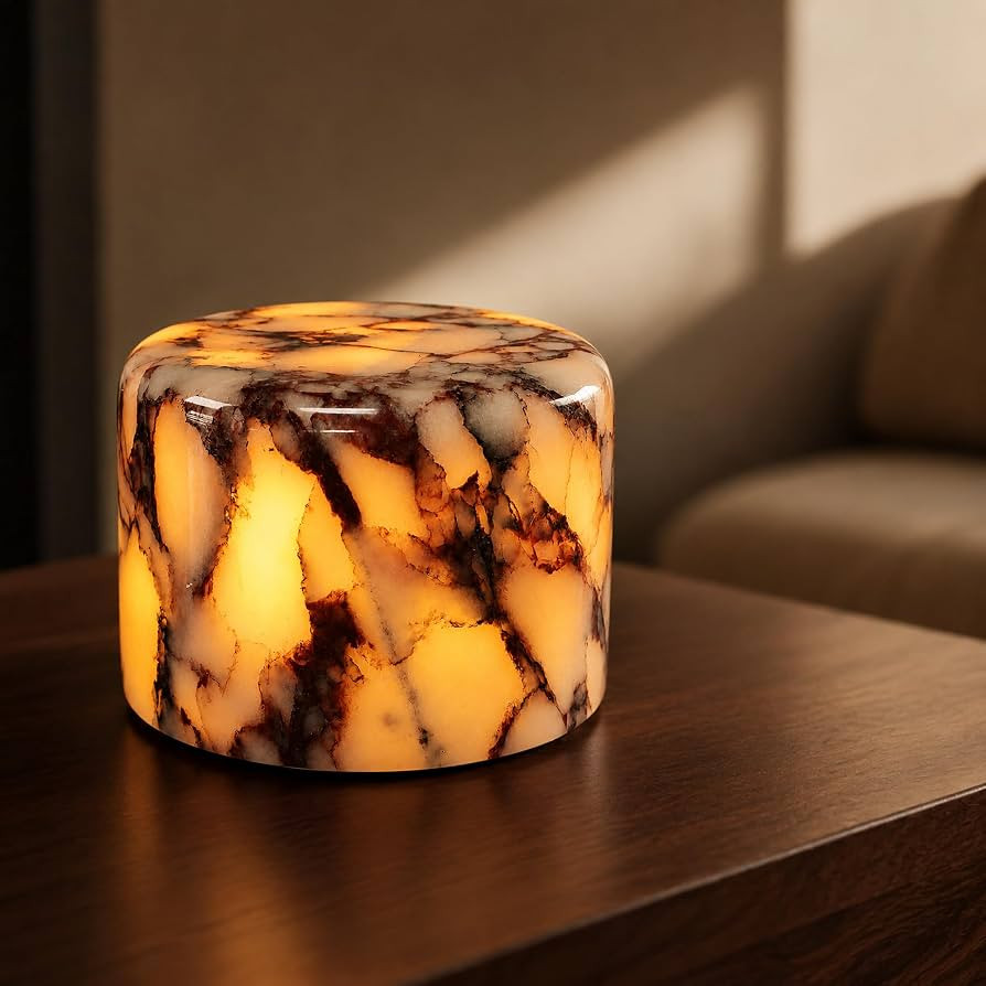 AOPO Natural Marble Cordless Touch Dimmable Table Lamp Night Light | Amazon (US)