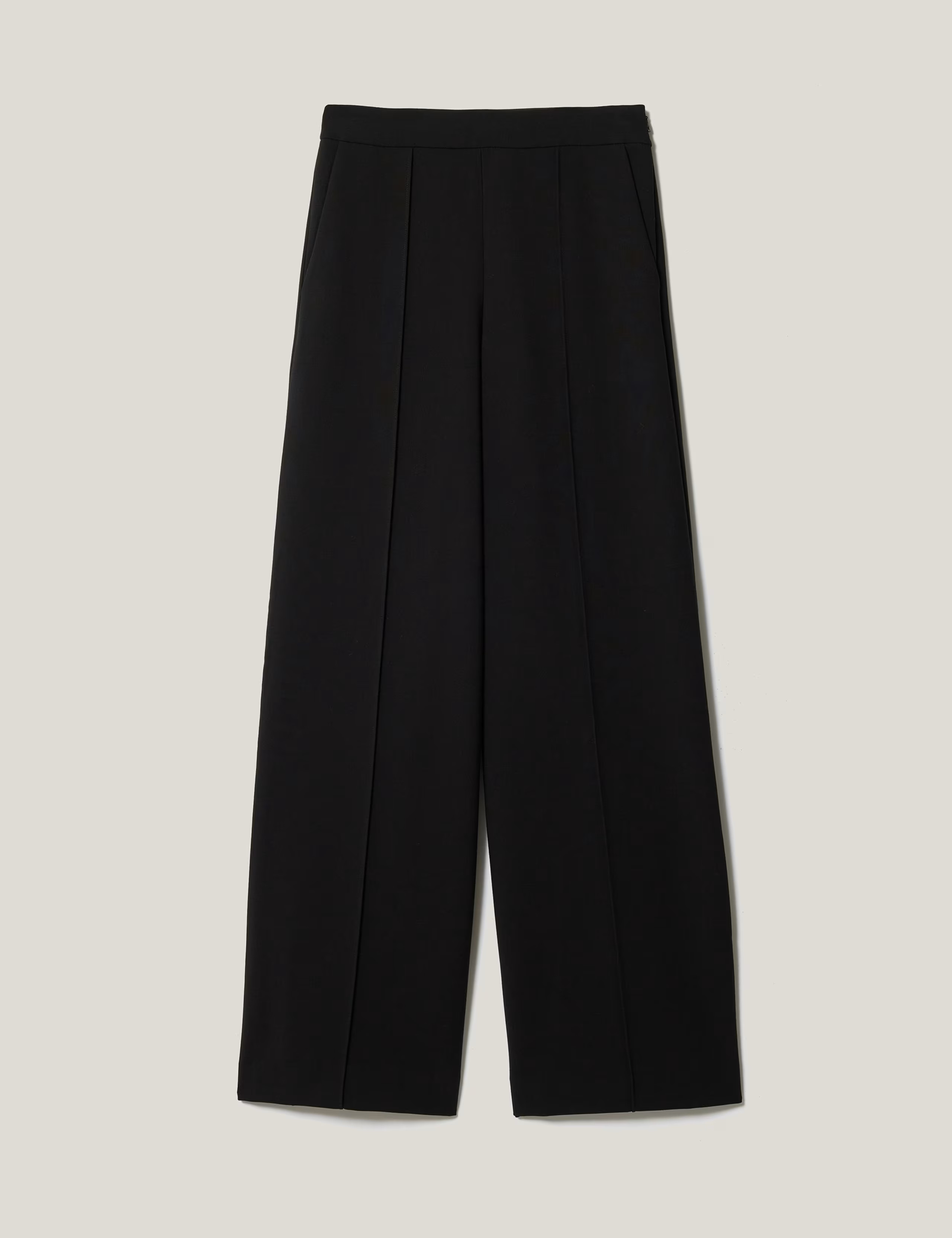 Crepe Pintuck Detail Wide Leg Trousers | Jigsaw | M&S | Marks & Spencer (UK)