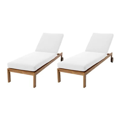 Uvita Outdoor Teak Chaise Lounge | Wayfair North America