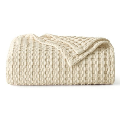 Bedsure Cooling Cotton Waffle Blanket-Lightweight Breathable Blanket of Rayon Derived from Bamboo | Target