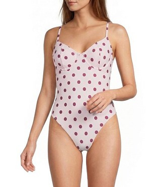 Antonio Melani x Stephanie Covington Meryl Polka Dot Underwire One Piece Swimsuit | Dillard's | Dillard's
