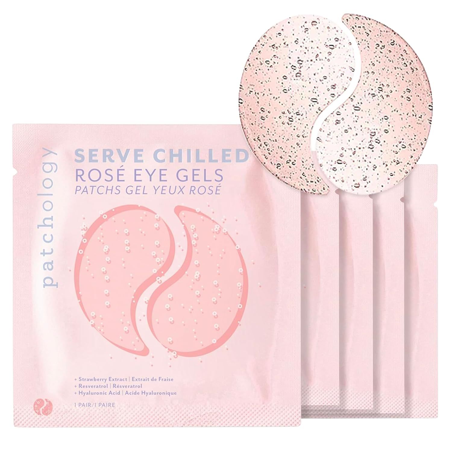 Patchology Serve Chilled Rosé Eye Gel, 5 Count | Amazon (US)