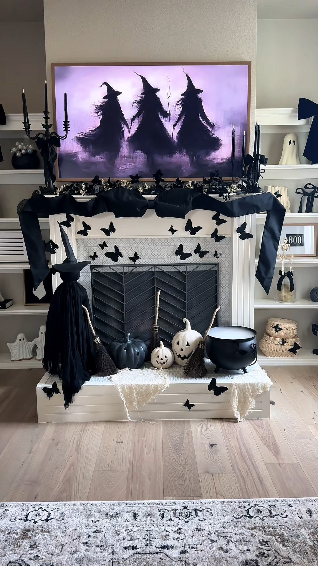 this year’s halloween mantle might be my favorite one yet 👻🖤 my inspo started with the bat garland (the bow in the center is actually shaped like a bat!) and then i ran with the theme. bows, bats, butterflies + witches all came together for the chic spooky vibe i was going for. first mantle in the new house and i’m obsessed with how it turned out.

save this for your halloween inspo + share it with your spooky bestie 🎃🖤

#halloweenmantle #halloweendecor #spookyseason #halloweeninspo


#LTKHome #LTKSaleAlert #LTKSeasonal