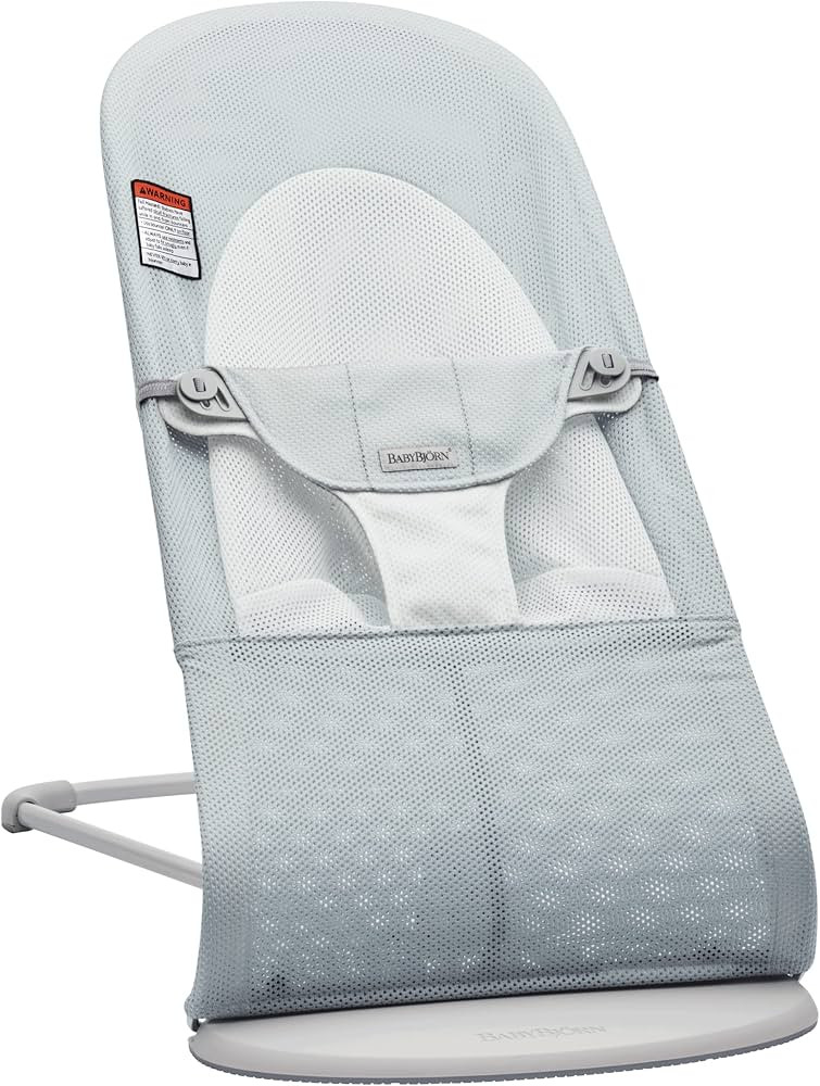 BabyBjörn Bouncer Balance Soft, Mesh, Silver/White 2-in-1 Adjustable Baby Bouncer Seat and Toddl... | Amazon (US)