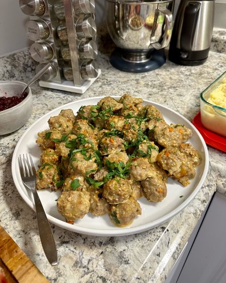 Serving platter I used for the meatballs!