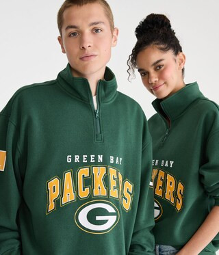 Green Bay Packers Quarter-Zip Sweatshirt | Aeropostale