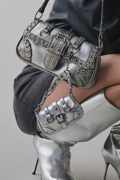 Silence + Noise Mini Jade Moto Bag Charm | Urban Outfitters (US and RoW)