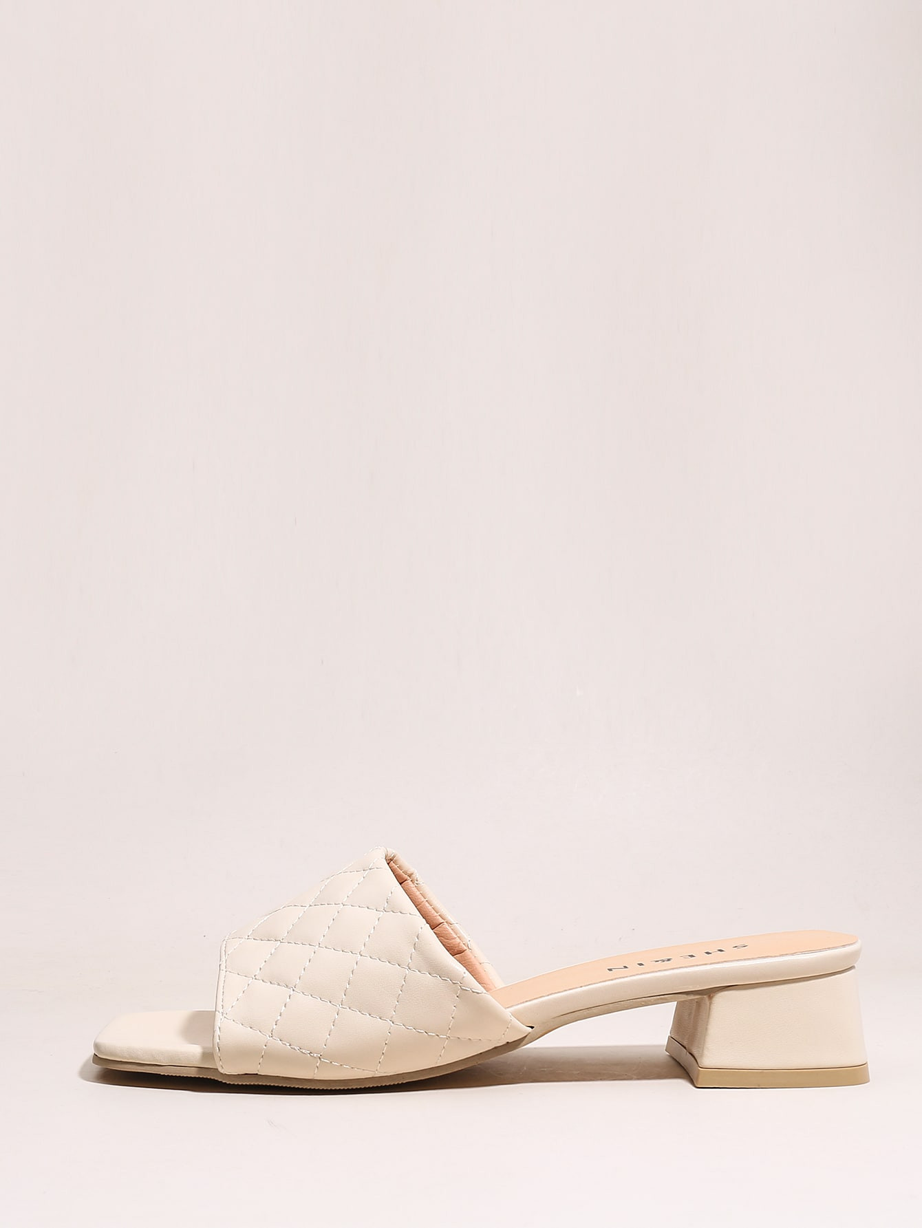 Quilted Chunky Heeled Mules | SHEIN