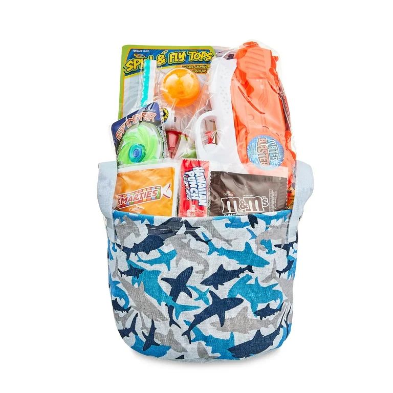 Shark Fabric Bin Easter Basket, Gift Set | Walmart (US)