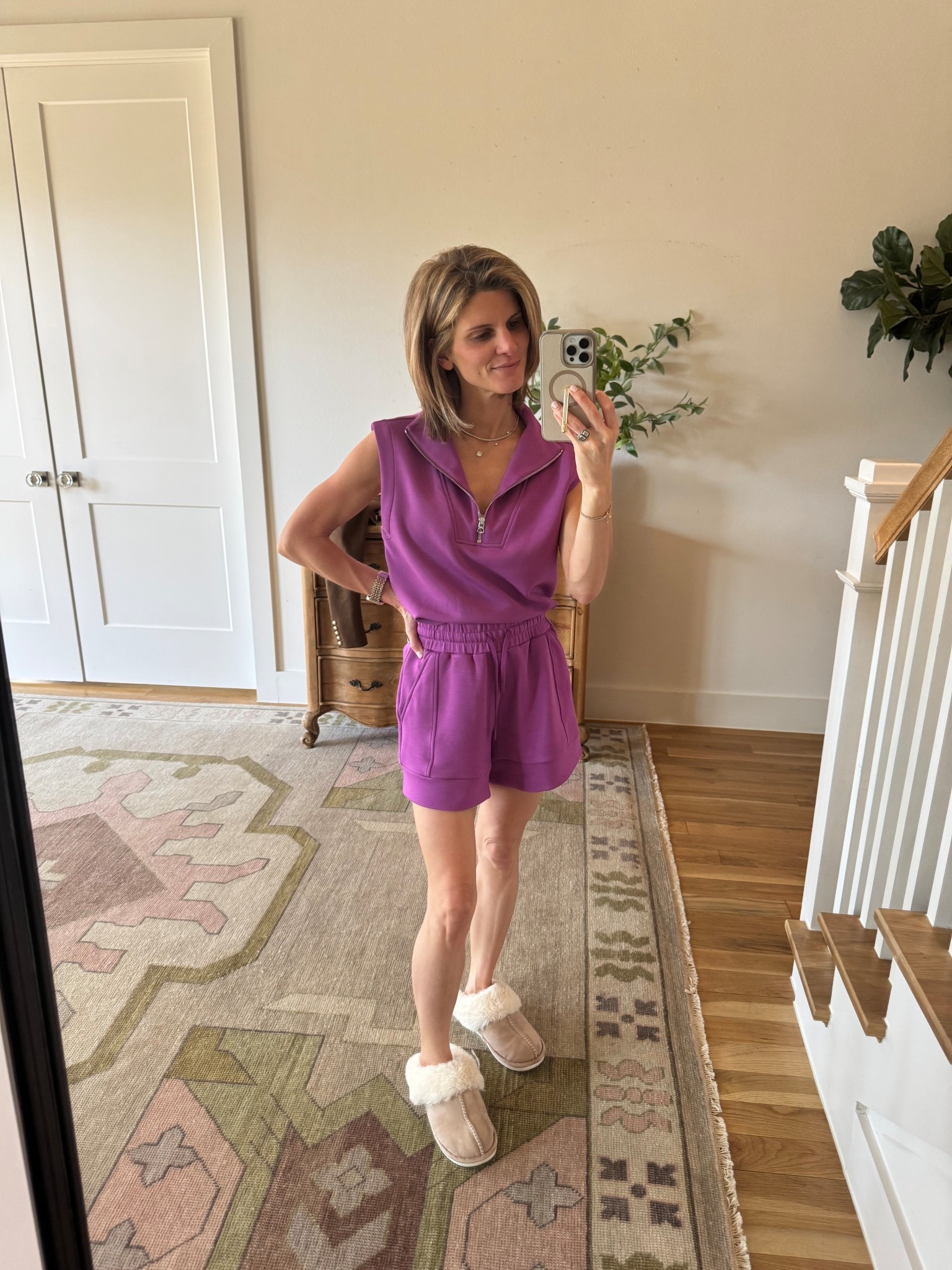 Varley purple set - wearing xs in both 