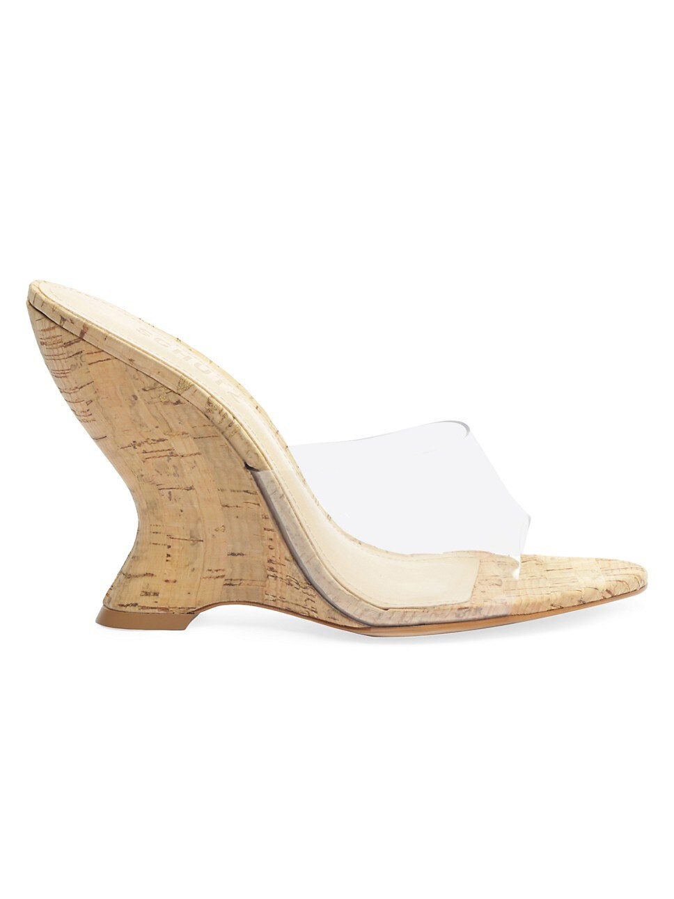 Aprill Vinyl Sculptural Heel Sandals | Saks Fifth Avenue