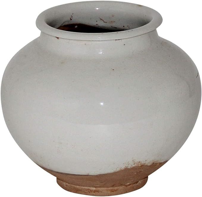 Ceramic Vintage Pot Small 6 Inch Tall Off White - N/a Handmade | Amazon (US)