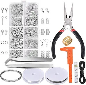 PAXCOO Jewelry Making Supplies Kit - Jewelry Repair Tool with Accessories Jewelry Pliers Jewelry ... | Amazon (US)