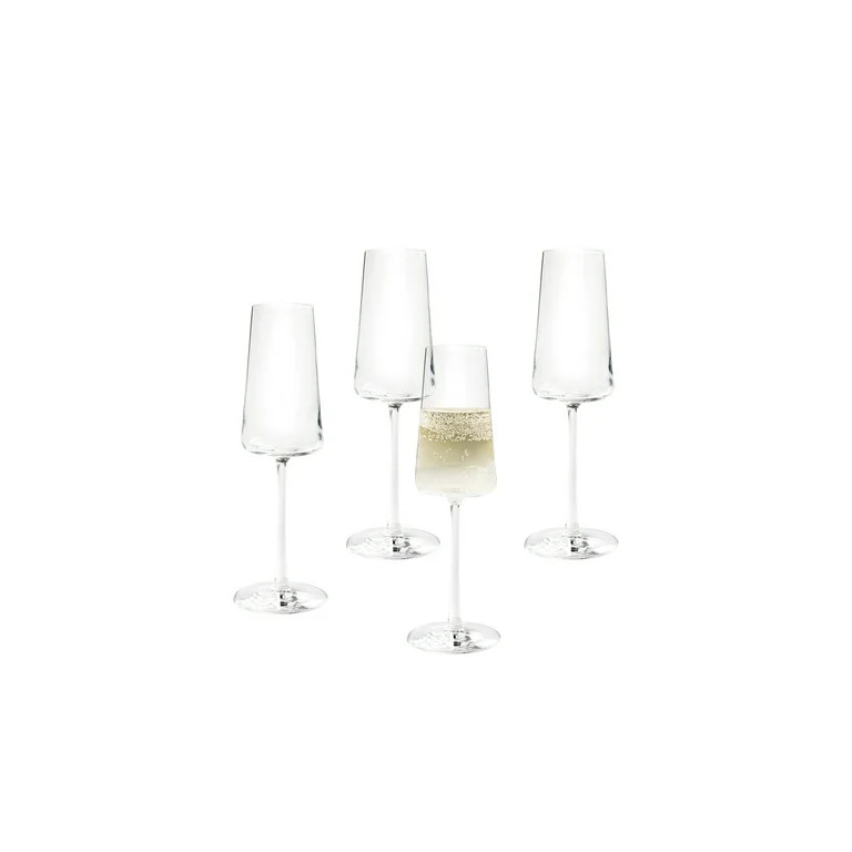 Better Homes & Gardens Clear Flared Champagne Flute 8 ounce, 4 Pack | Walmart (US)