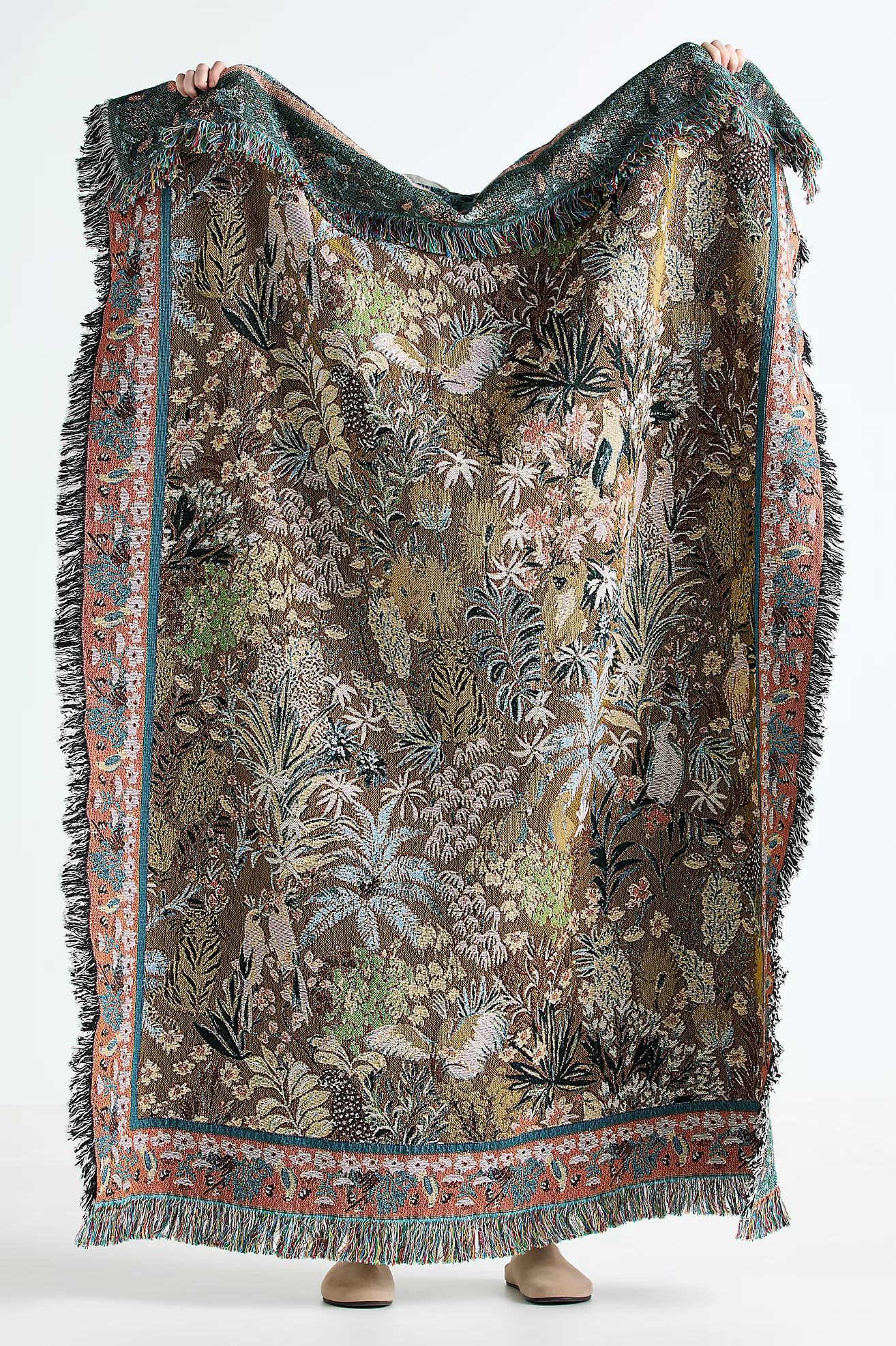 Estella Cotton Woven Throw Blanket | Anthropologie (US)