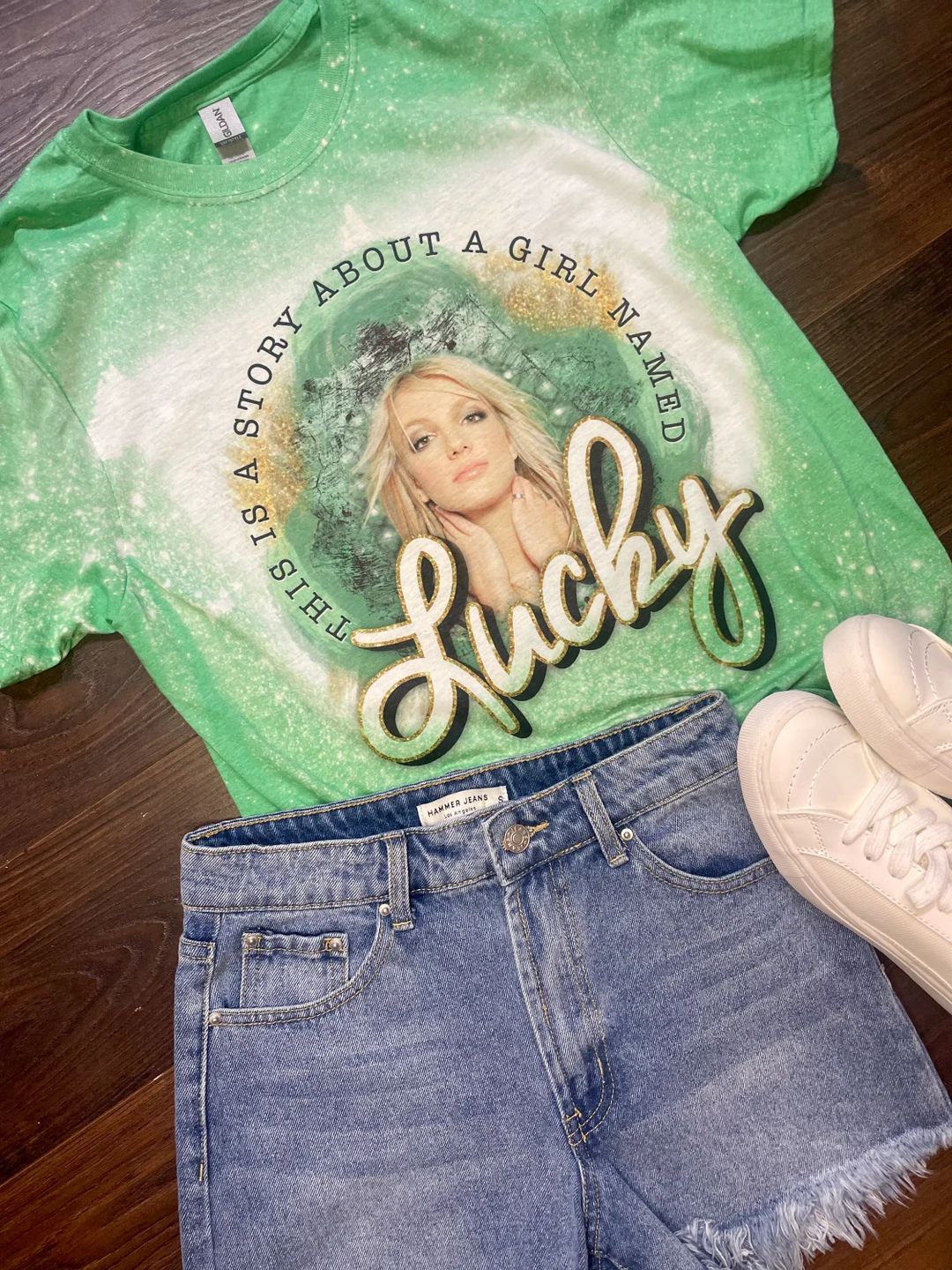 Lucky Britney St Patricks Day Green St Paddy Tee - Etsy | Etsy (US)