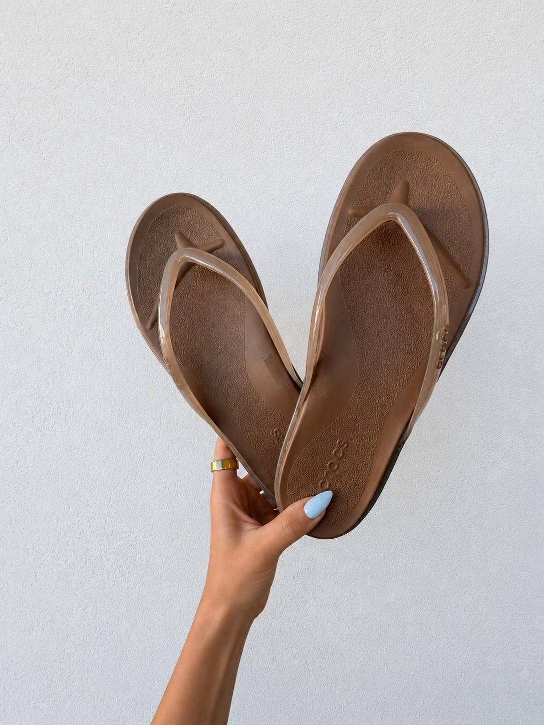 I grabbed the viral Crocs flip flops in Milk Chocolate & they go with literally everything. The perfect neutral brown, lightweight, waterproof, comfortable enough for all-day wear, & they help create that longer leg line I always love with summer outfits. An easy throw-on for pool days, beach vacations, running errands, or everyday summer basics.

crocs flip flops - milk chocolate crocs - neutral sandals - summer sandals - brown sandals - comfortable sandals - vacation style - beach vacation outfit - resort wear - casual summer outfit - capsule wardrobe - everyday style - travel essentials - summer basics - neutral outfit - mom style - coastal style - effortless style - warm weather outfit - summer shoe trend

#LTKootd #LTKSwim #LTKU