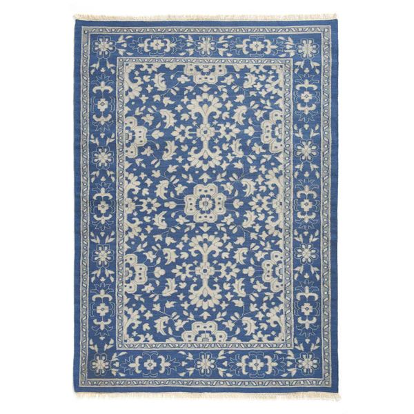 Flat Weave Emma Rug in French Blue | Caitlin Wilson Design