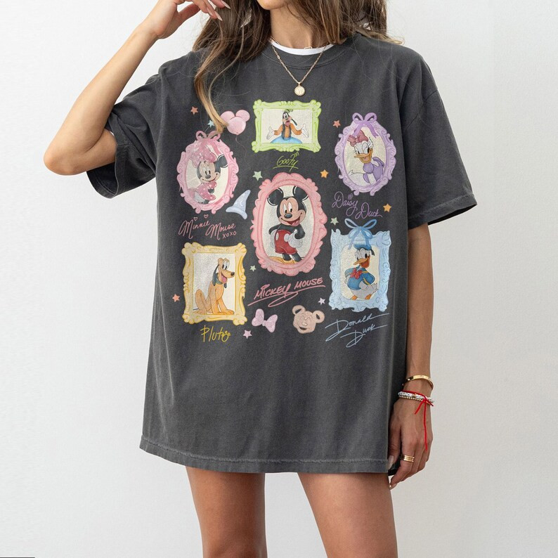Vintage Disney Friends Shirt, Mickey & Friends Comfort Colors Tee, Minnie Donald Goofy Pluto Grap... | Etsy (US)