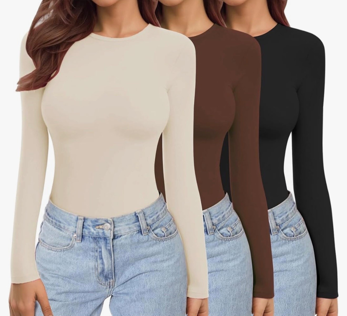 The perfect layering tops 🤍
Soft, fitted, and flattering — these long-sleeve basics are a must for that clean, skinny aesthetic under sweaters, coats, or worn on their own. #SkinnyAesthetic #LayeringBasics #CapsuleWardrobe #NeutralStyle tCleanGirlAesthetic
#AmazonFashion
#EverydayEssentials
#Under50Finds

#LTKActive #LTKFindsUnder100 #LTKFindsUnder50