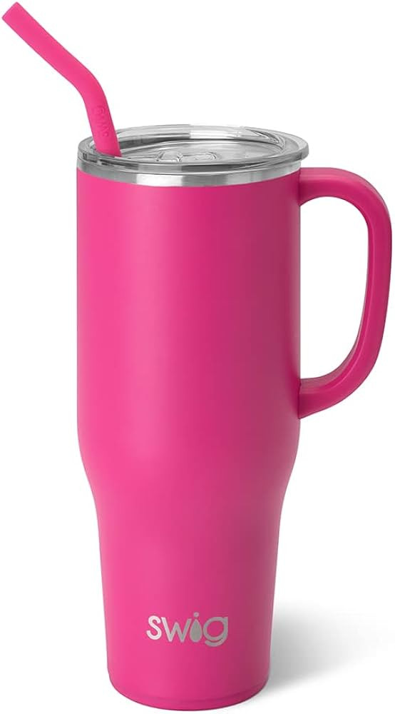 Swig Life 40oz Mega Mug | 40 oz Tumbler with Handle and Straw, Cup Holder Friendly, Dishwasher Sa... | Amazon (US)