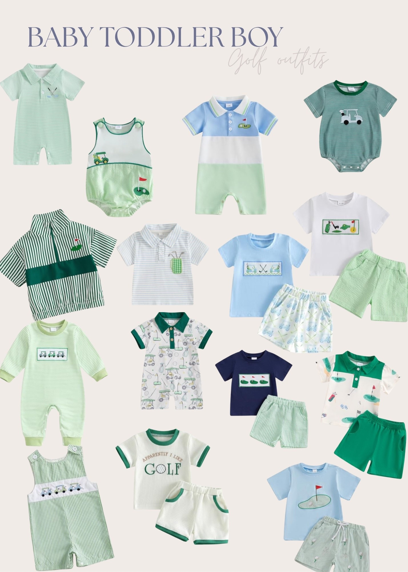 Tis the season for GOLF!! Here are some baby/toddler boy golf outfits I have found! Super budget friendly ⛳️🏌🏼

#LTKSeasonal #LTKKids #LTKBaby