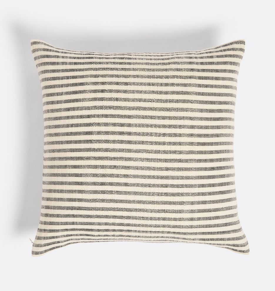 Woven Cotton Striped Pillow Cover
 | Rejuvenation | Rejuvenation