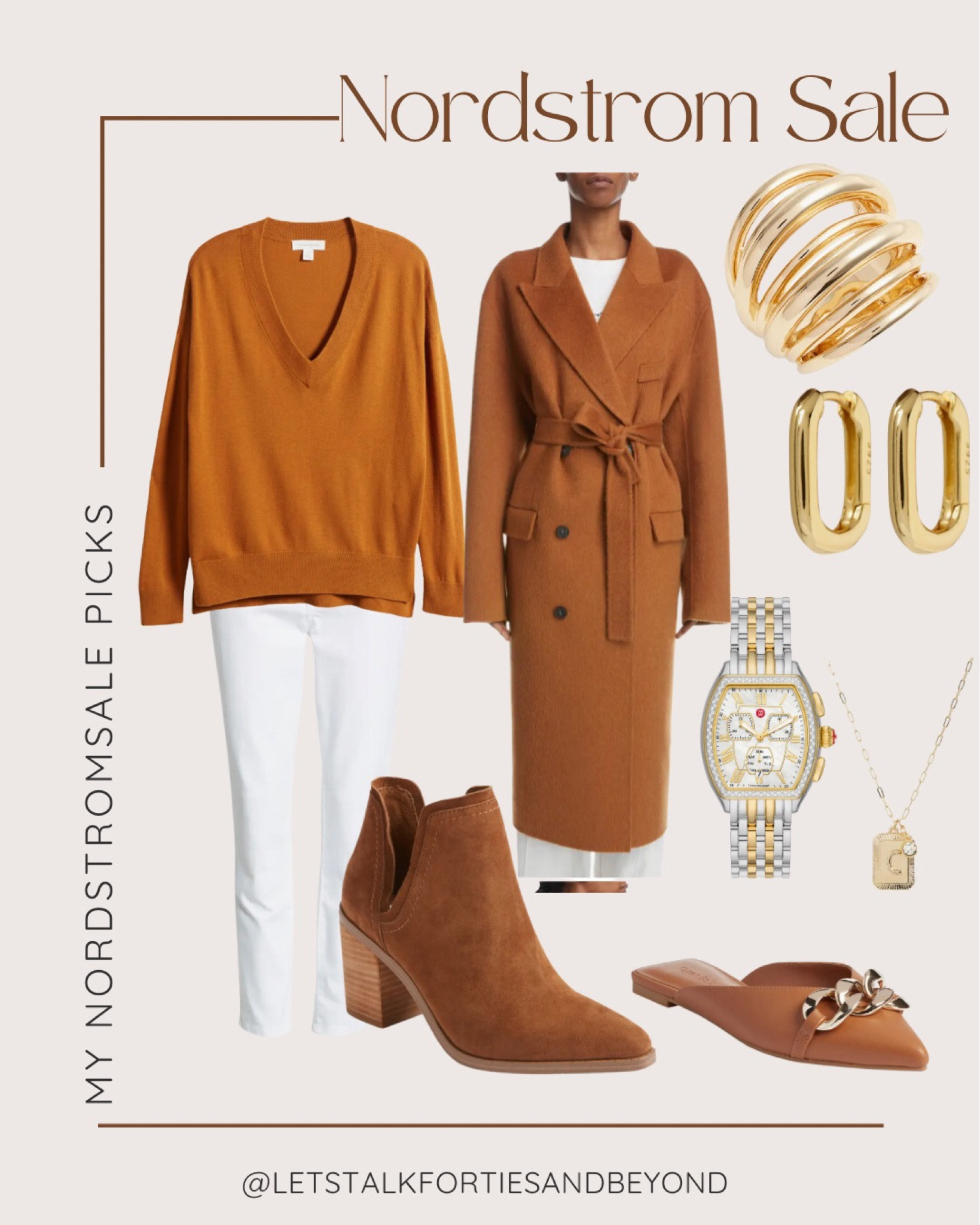 Loving these rich fall color pieces from the Nordstrom Anniversary Sale! 🍂

***Nordstrom sale  7/17 - 8/6

All and more are linked below ⬇️ Just scroll to “Shop my Pic” and make sure to hit “Follow” to get my curated styling pics. 😘

#LTKnsale #LTKnordstromsale #LTKneutrals #LTKrustcolor #LTKcaramelclothing #LTKtransitionalpieces #LTKwhitejeans #LTKfallcolors #LTKfalloutfit #LTKautumnoutfit #LTKautumncolors #LTKwoolcoat #LTKgoldjewlry #LTKbooties #LTKgoldwatch #LTKmidlifestyle #LTKover40style #LTKover50style #LTKover40fashion #LTKover50fashion #LTKcaramelsweater #LTKrustorange #LTKjeans #LTKsuedebooties #LTKmules #LTKmuleslides #LTKgoldwatch

Follow my shop @LetsTalkFortiesAndBeyond on the @shop.LTK app to shop this post and get my exclusive app-only content!

#liketkit 
@shop.ltk
https://liketk.it/4eyzd 

#LTKshoecrush #LTKunder100 #LTKstyletip #LTKxNSale