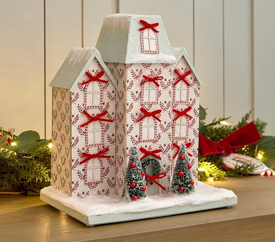 Riley Sheehey Light-Up Mantel Village | Pottery Barn Kids