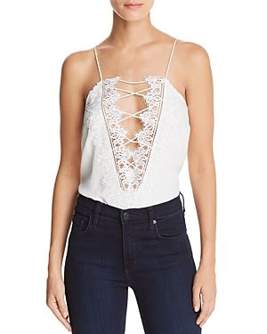 Cami Nyc Charlie Reversible Lace-Up Silk Top | Bloomingdale's (US)