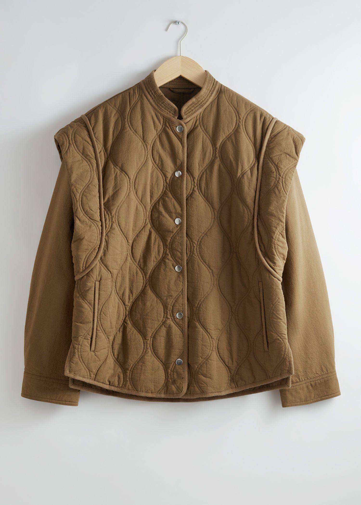Quilted Extended-Shoulder Jacket | & Other Stories US