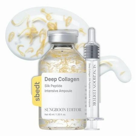 SUNGBOON EDITOR Silk Peptide Intensive Lifting Ampoule | Korean Anti-Aging Serum for Face with Collagen & 30 Peptide Complex | Skin Tightening & Firming | 72H Hydration Makeup Organizers | Walmart (US)