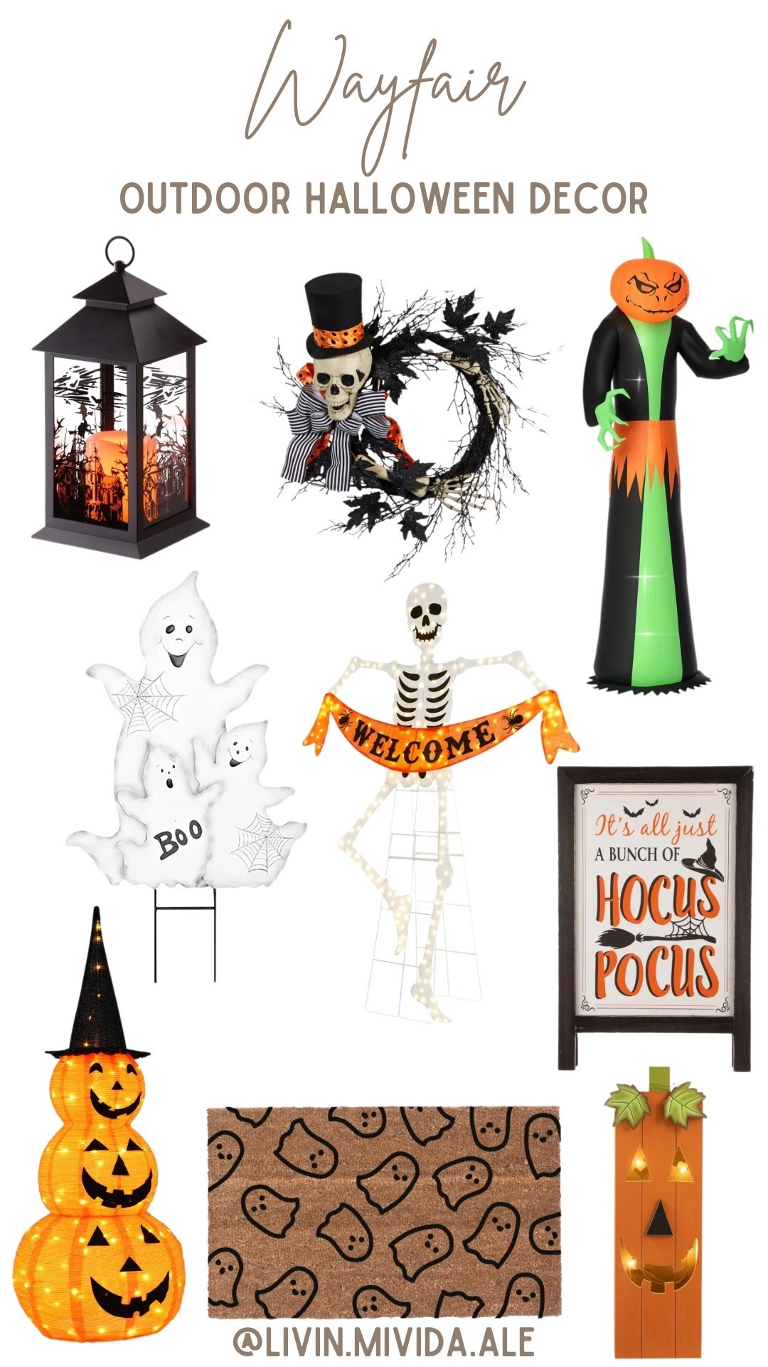 Outdoor halloween decor 👻🎃

#wayfair #halloweendecor #homedecor

#LTKHome #LTKSeasonal #LTKSaleAlert