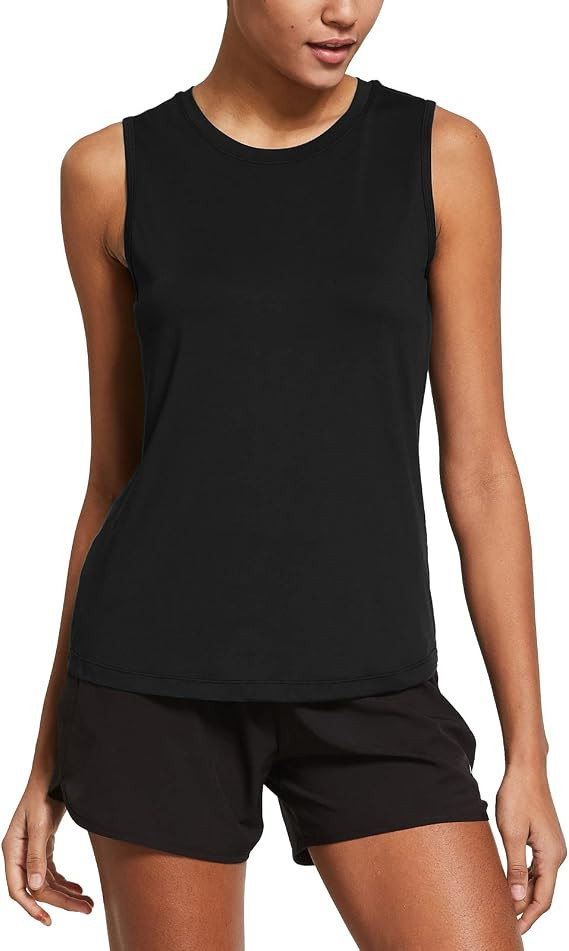 baleaf Workout Tank Tops for Women Sleeveless Running Athletic Loose Fit Yoga Tops Active Shirts ... | Amazon (US)