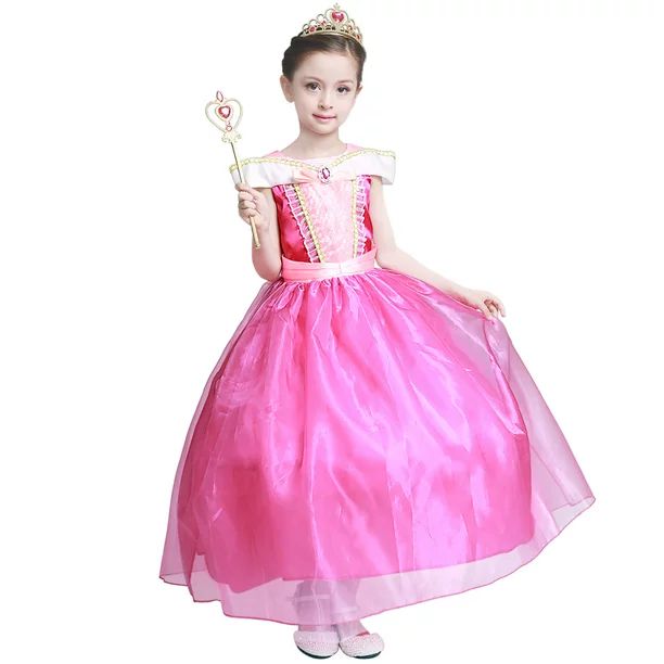 Princess Dress Girls Sleeping Beauty Party Fancy Costume | Walmart (US)