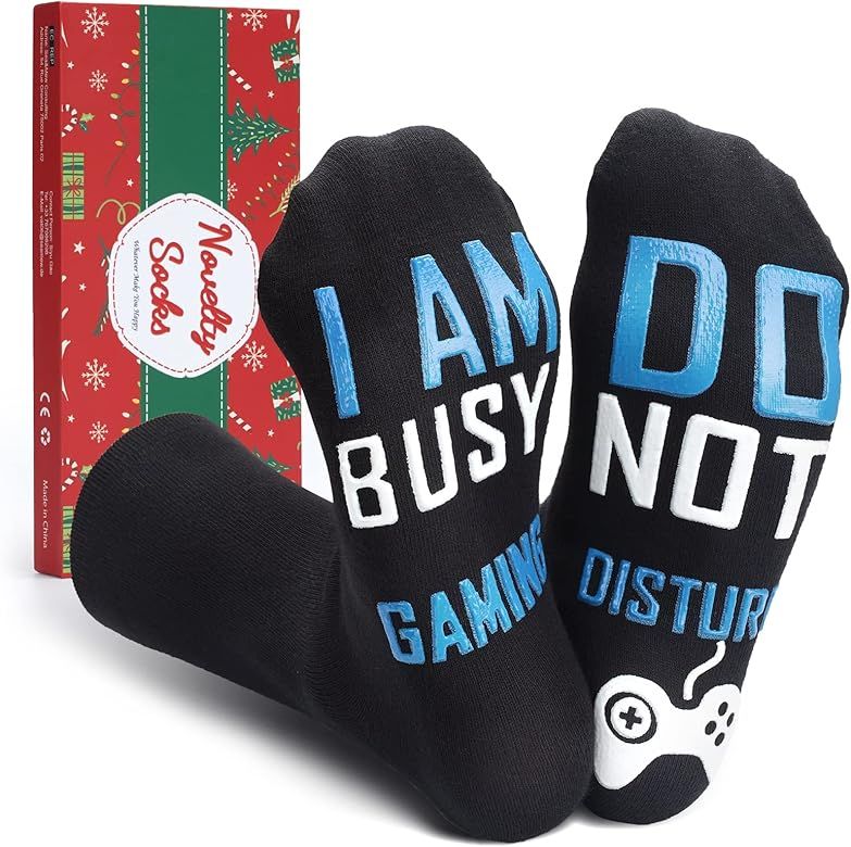 EastPin Gifts for Men Funny Novelty Socks - Christmas Stocking Stuffers for Men Teen Boys | Amazon (US)