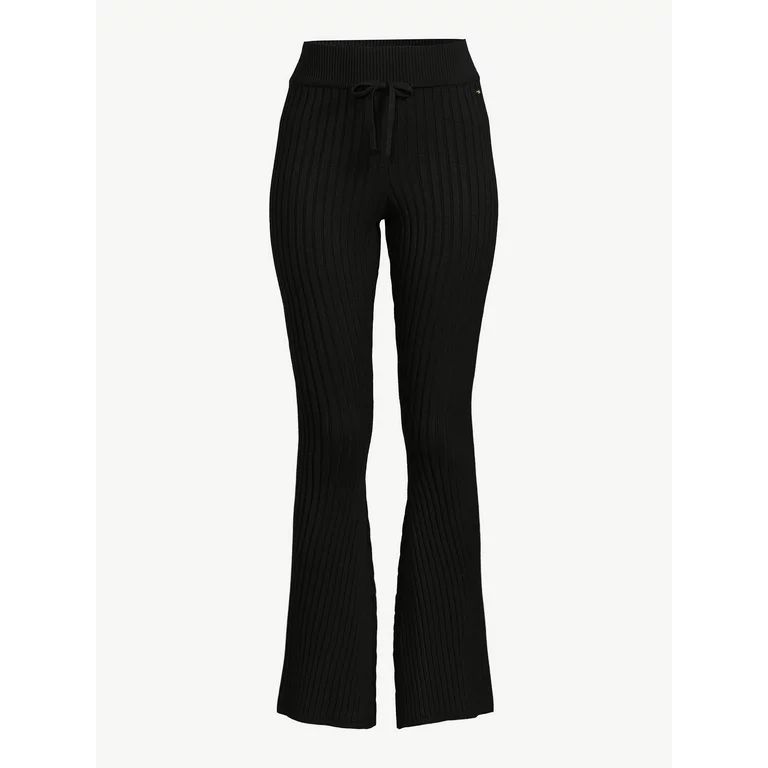 Sofia Intimates by Sofia Vergara Women's Ribbed Flare Pants | Walmart (US)