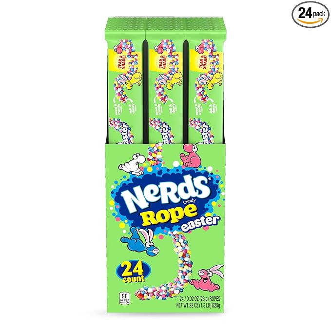 NERDS Hoppin' Rope, Springtime Easter Candy, 0.92 oz (Pack of 24) | Amazon (US)