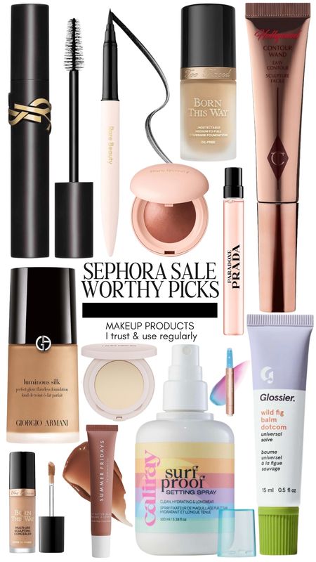 SEPHORA SALE WORTHY MAKEUP PICKS

I trust and use these products nearly daily!

Medium coverage foundation, mascara, talc free setting powder, highlighter, cream contour, matte liquid eyeliner, clean setting spray (acne friendly), lip balm, concealer, Prada perfume

Best Sephora savings makeup picks

#LTKsalealert #LTKxSephora #LTKbeauty