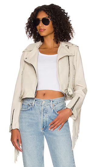 Ayra Tassel Jacket in White | Revolve Clothing (Global)