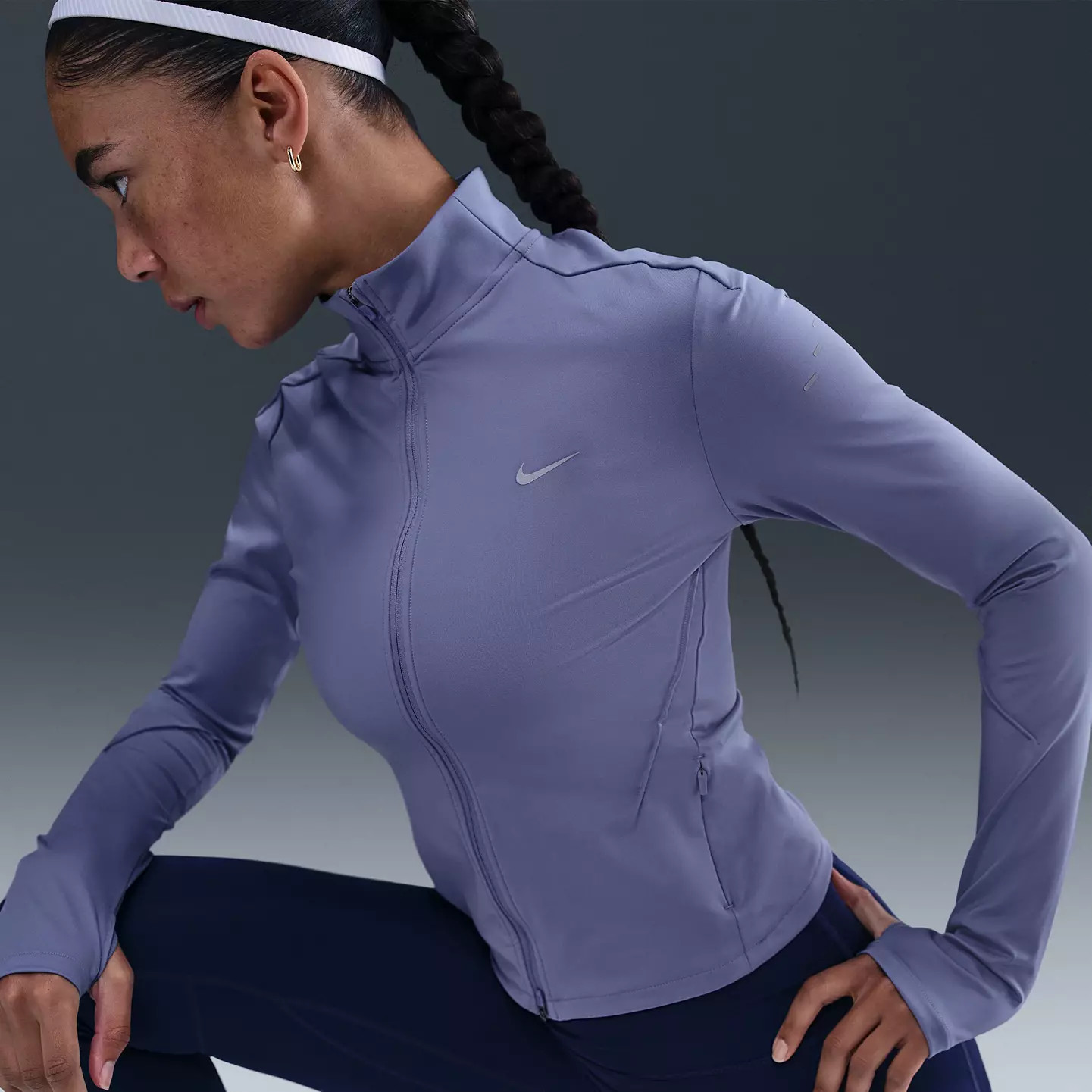 Nike Women's Swift Dri-FIT Full-Zip Mid-Layer Running Top | DICK'S Sporting Goods