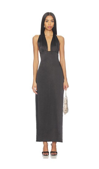 MORE TO COME Christine Maxi Dress in Black. - size XS | Revolve Clothing (Global)
