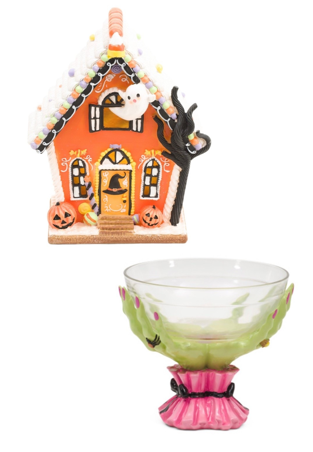 More spooky items! Cute Halloween gingerbread house and witch hands candy bowl. The house is low in stock so hurry!!

#LTKSeasonal #LTKHome